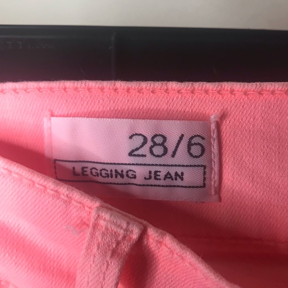 Neon Coral Jeans - Picture 3 of 3